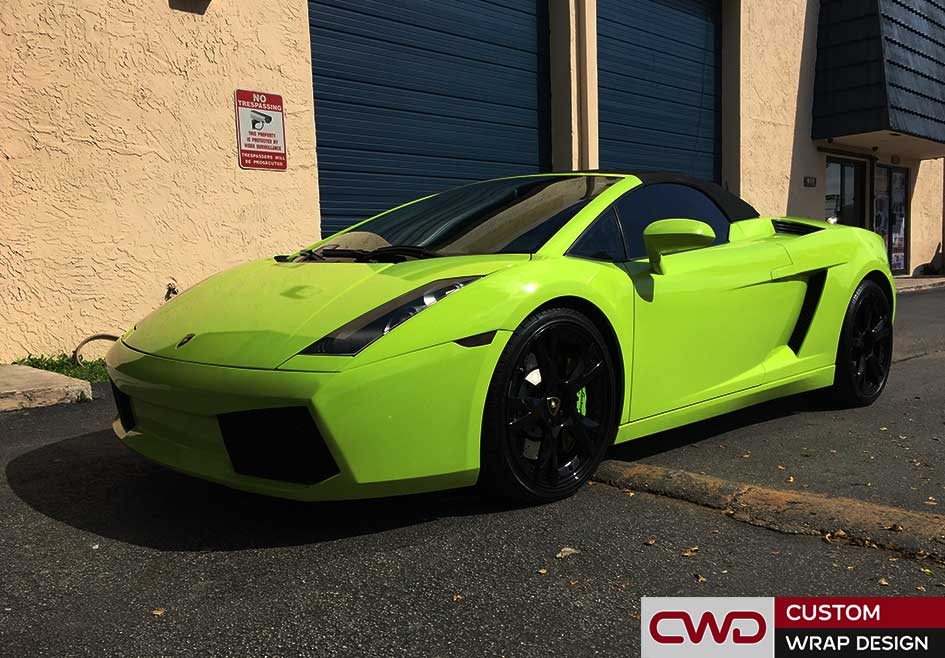 Lamborghini Gallardo Chrome Green Wrap Foliert Folierung Folie V10